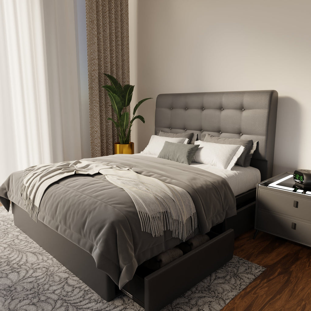 Endora Faux Leather Drawer Bed Frame (Pet Friendly) by Somnuz