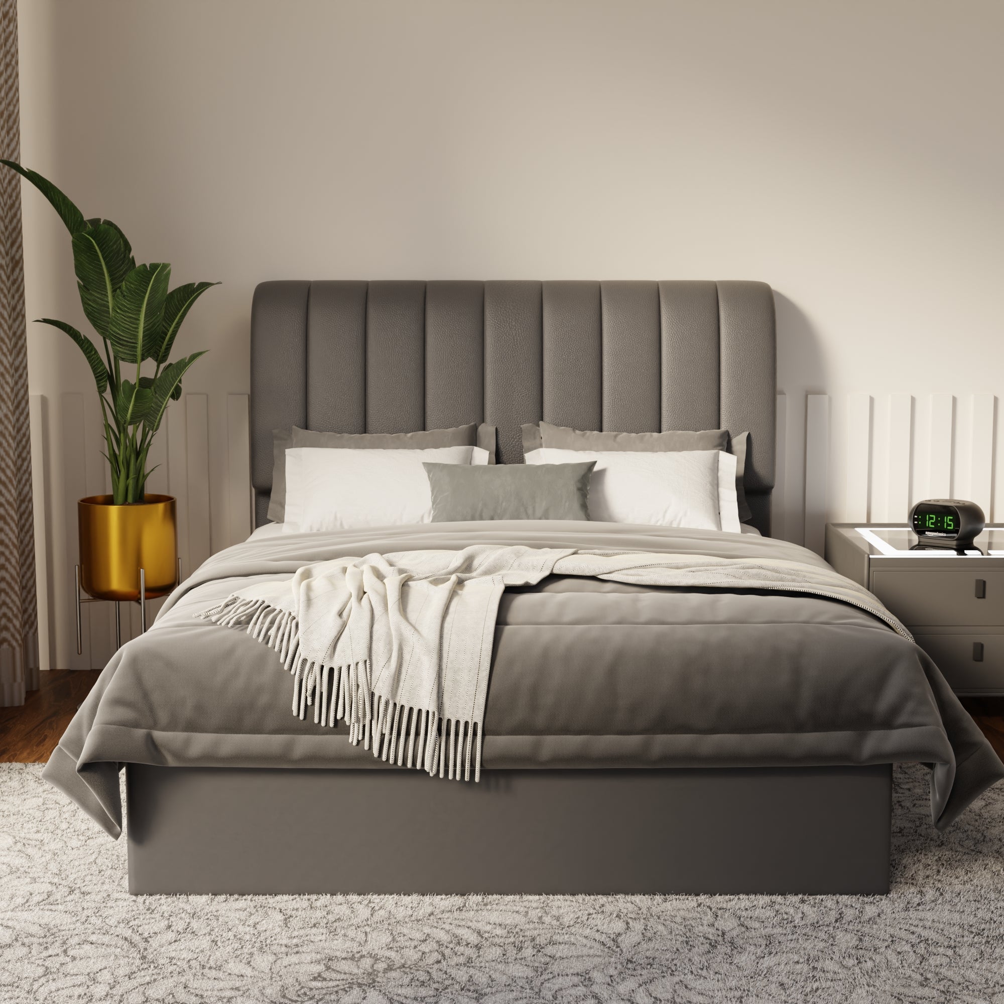Kuro Faux Leather Drawer Bed Frame (Pet Friendly) by Somnuz