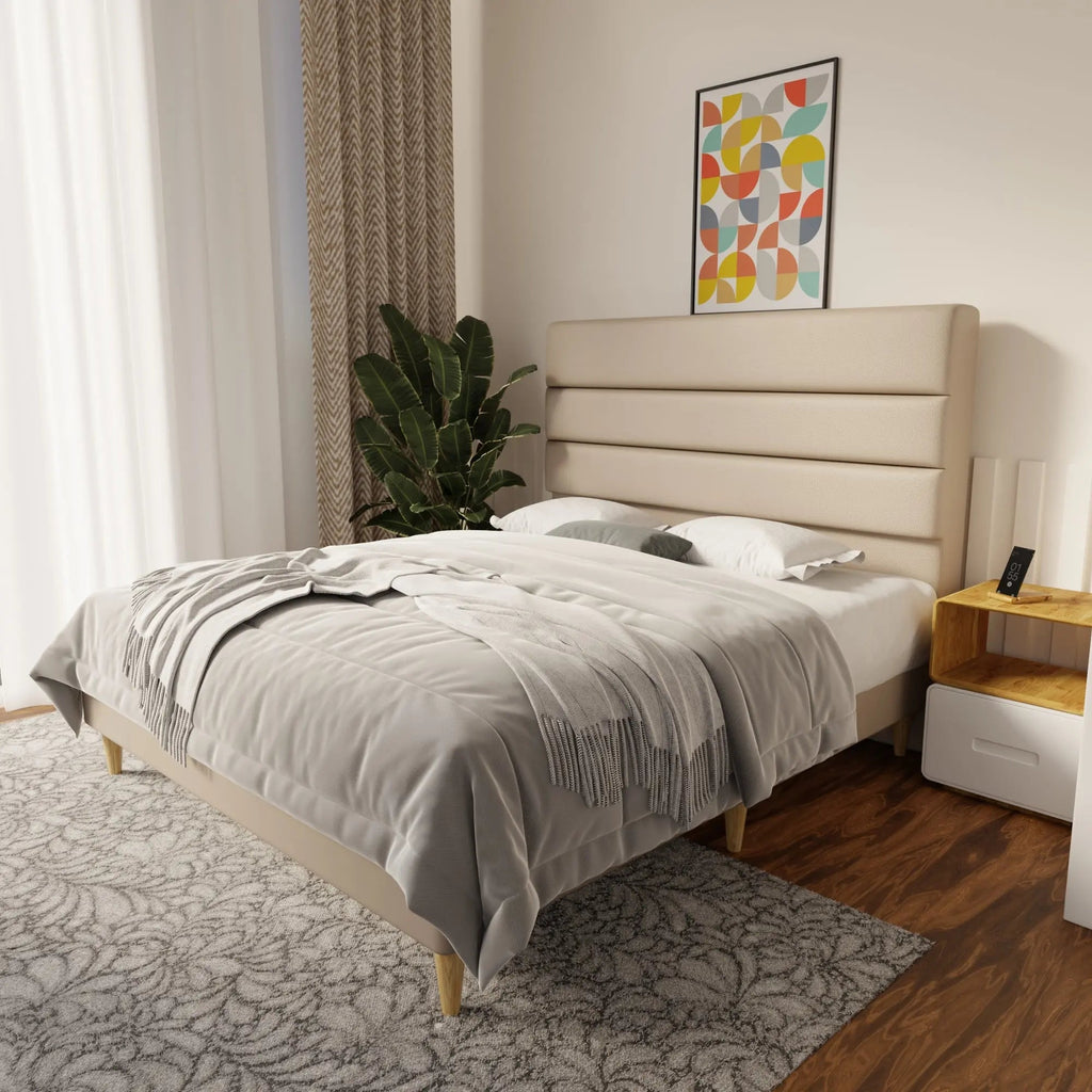 Corlune Faux Leather Bed Frame (Pet Friendly) by Somnuz