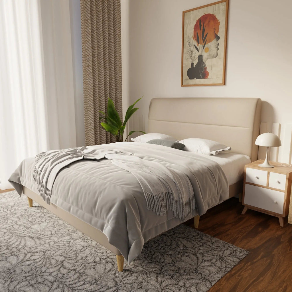 Lysara Faux Leather Bed Frame (Pet Friendly) by Somnuz