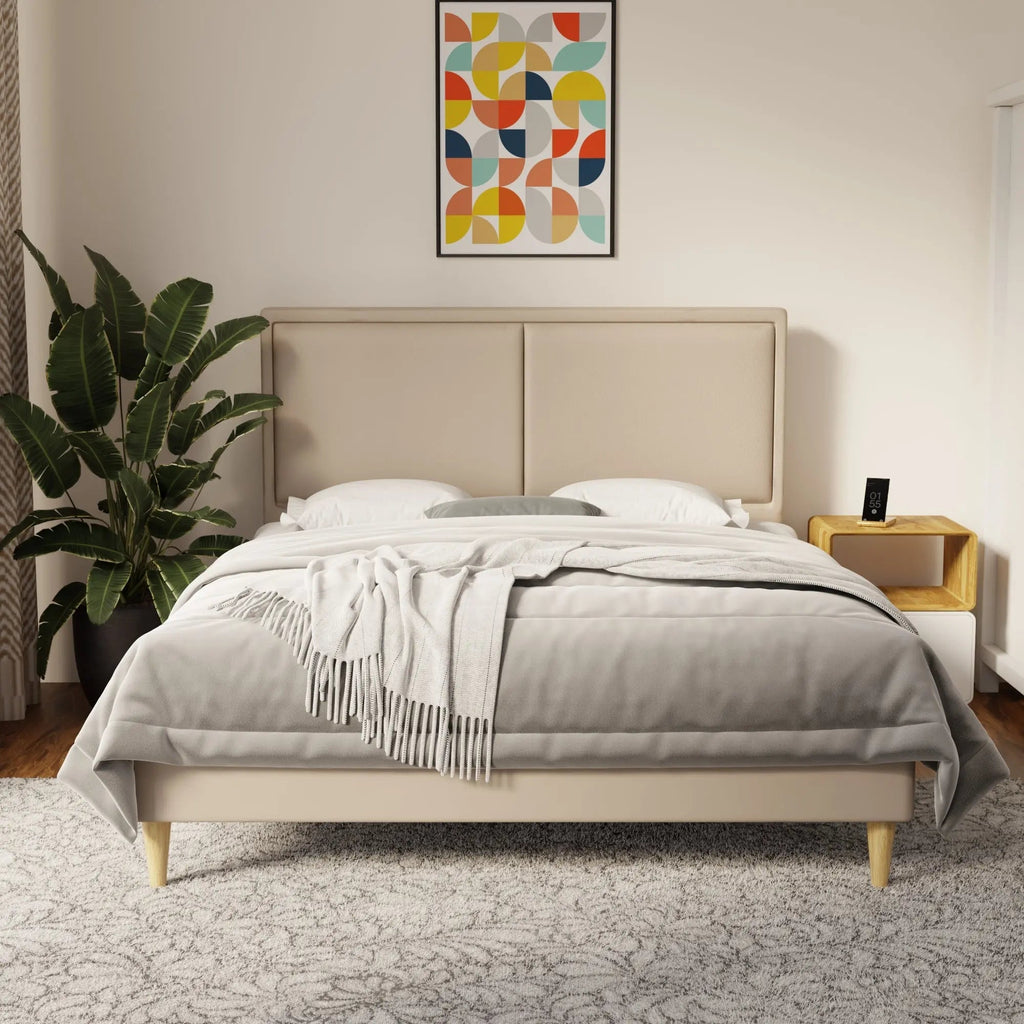 Bravelle Faux Leather Bed Frame (Pet Friendly) by Somnuz