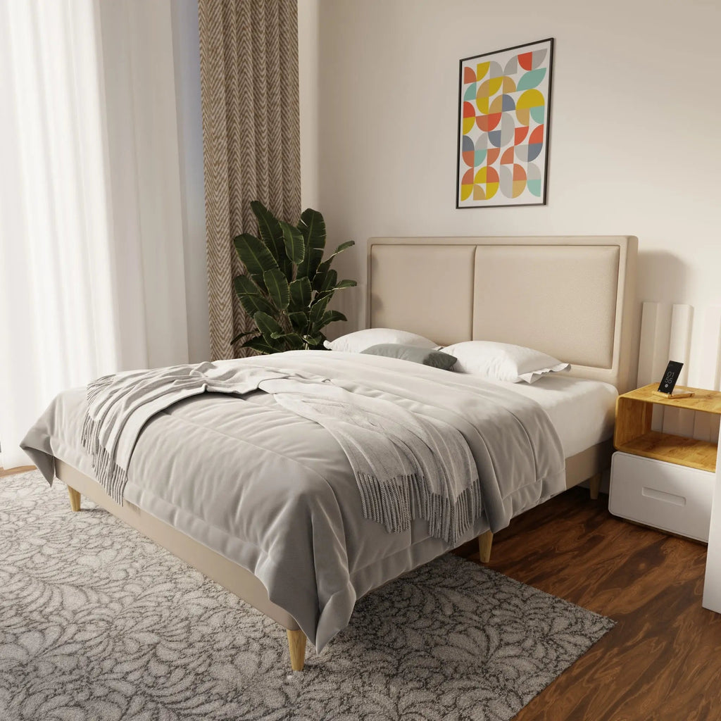 Bravelle Faux Leather Bed Frame (Pet Friendly) by Somnuz