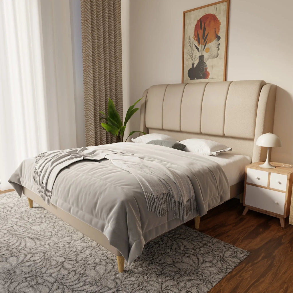 Brinley Faux Leather Bed Frame (Pet Friendly) by Somnuz