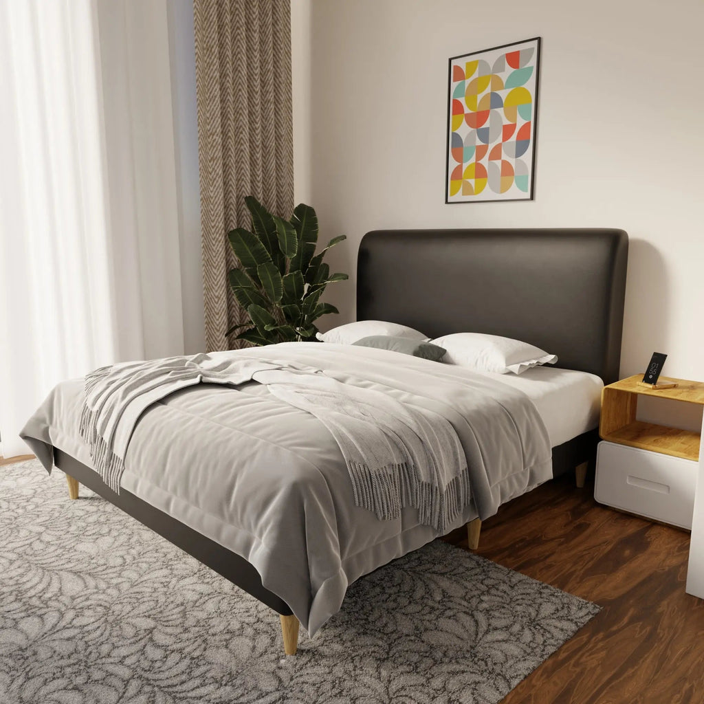 Vintaro Faux Leather Bed Frame (Pet Friendly) by Somnuz