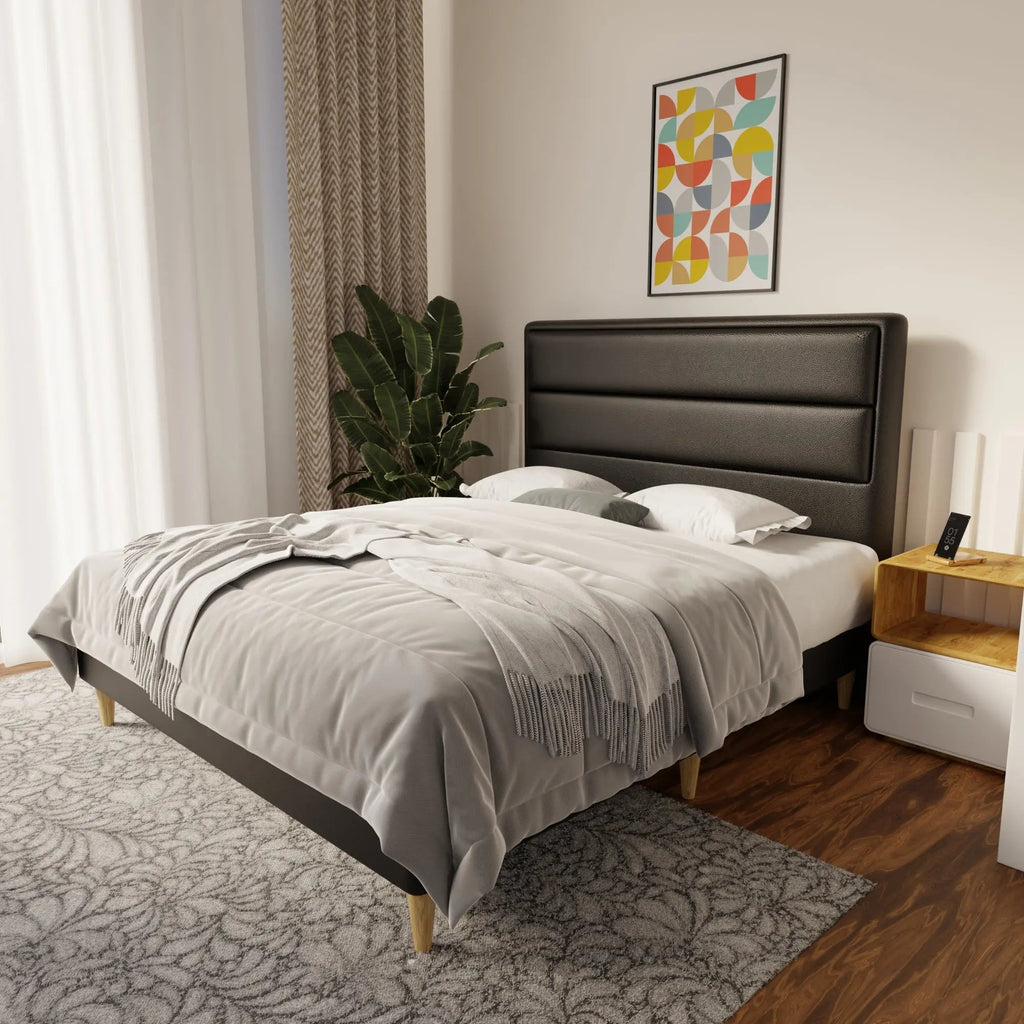 Zorvain Faux Leather Bed Frame (Pet Friendly) by Somnuz