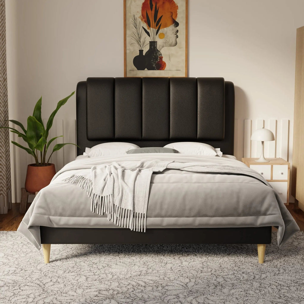Asteron Faux Leather Bed Frame (Pet Friendly) by Somnuz