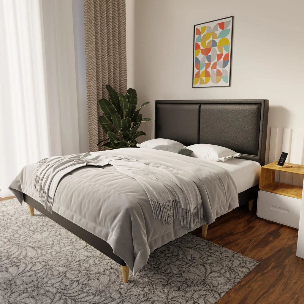 Bravelle Faux Leather Bed Frame (Pet Friendly) by Somnuz