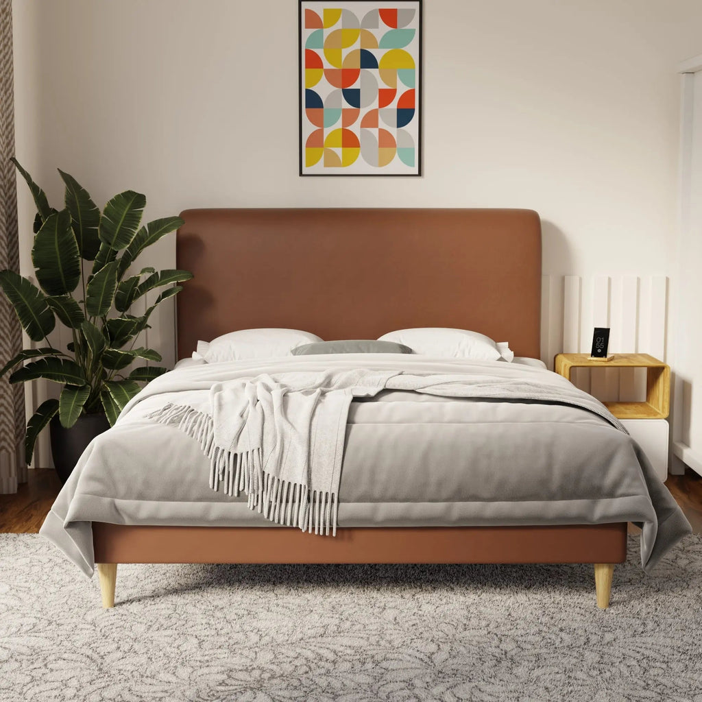 Vintaro Faux Leather Bed Frame (Pet Friendly) by Somnuz