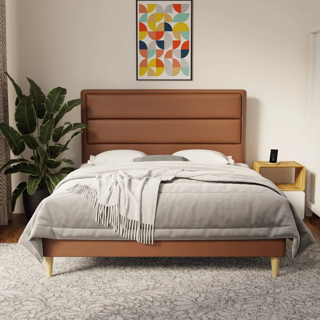 Zorvain Faux Leather Bed Frame (Pet Friendly) by Somnuz