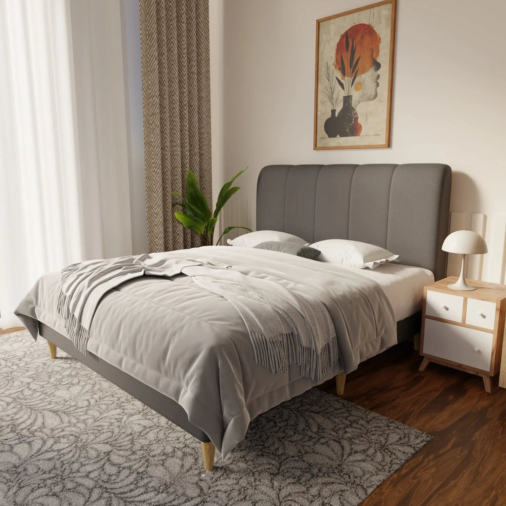 Caldrin Faux Leather Bed Frame (Pet Friendly) by Somnuz