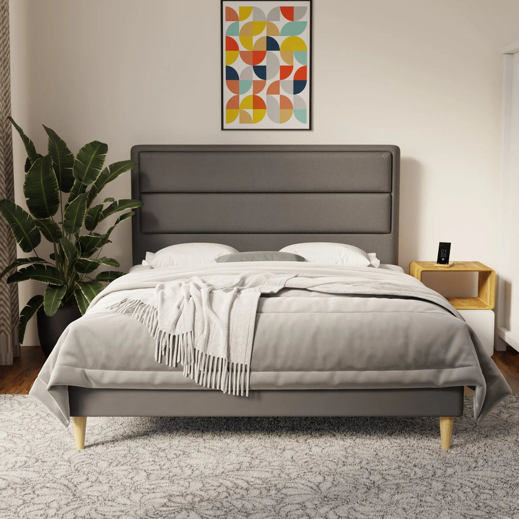 Zorvain Faux Leather Bed Frame (Pet Friendly) by Somnuz