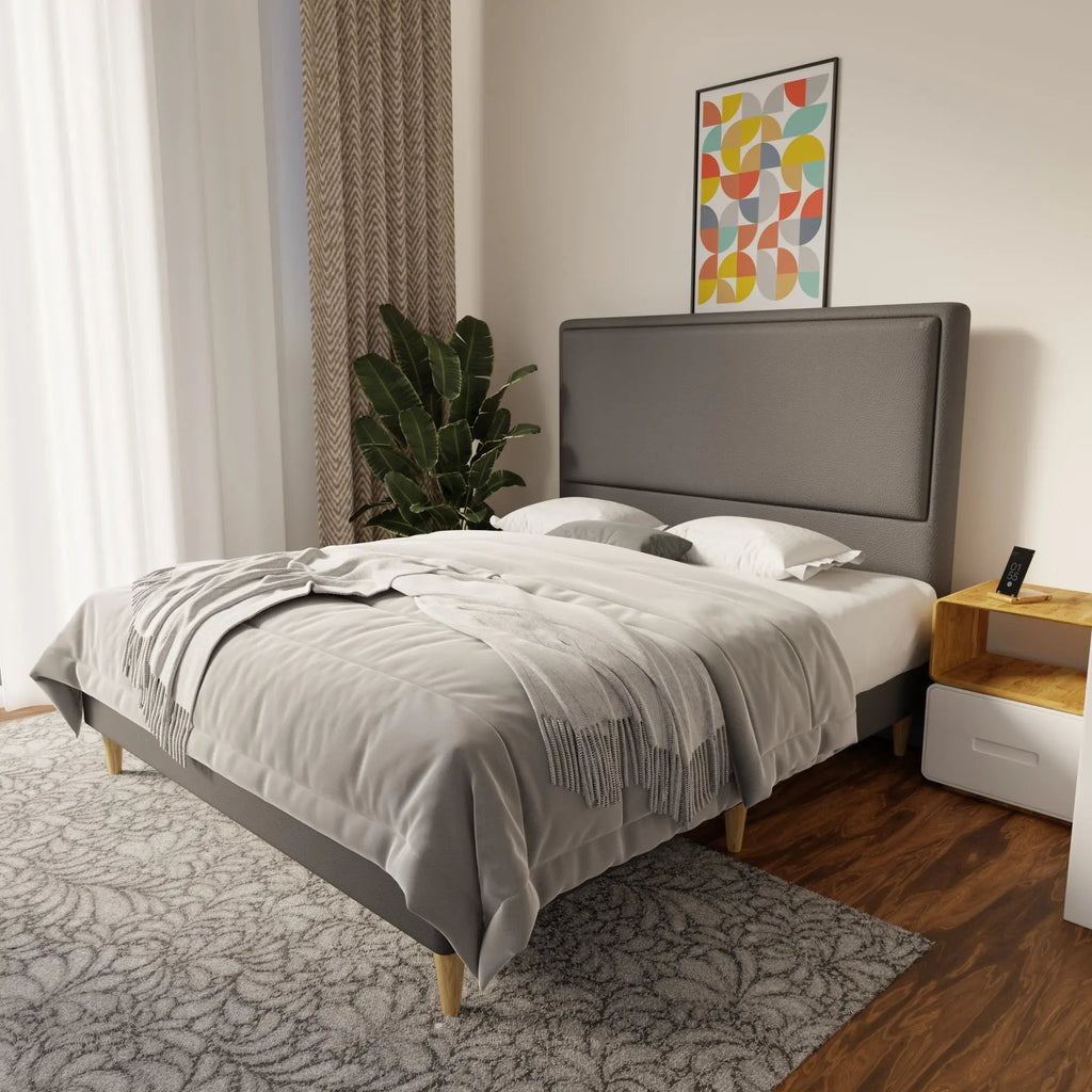 Shiro Faux Leather Bed Frame (Pet Friendly) by Somnuz