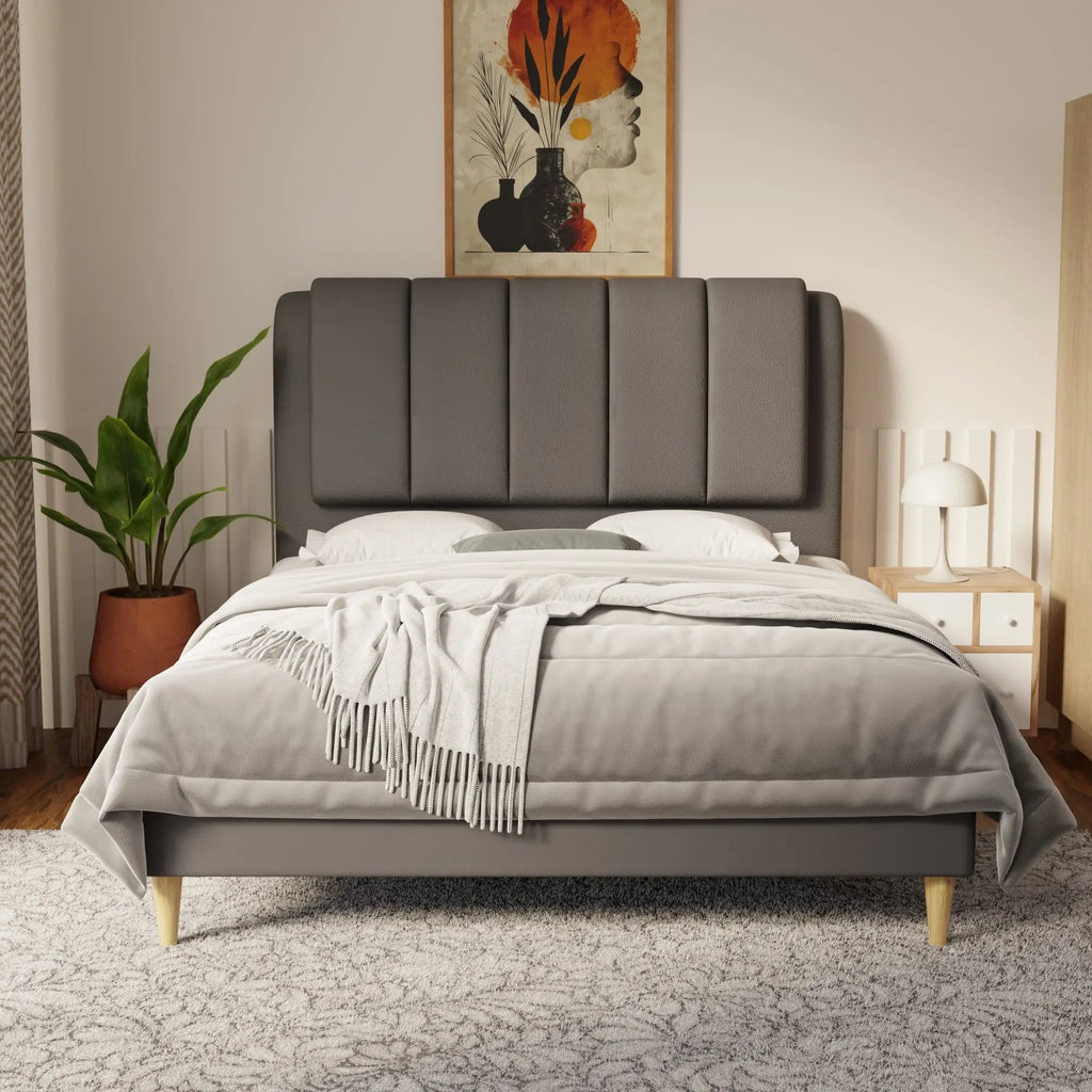 Asteron Faux Leather Bed Frame (Pet Friendly) by Somnuz