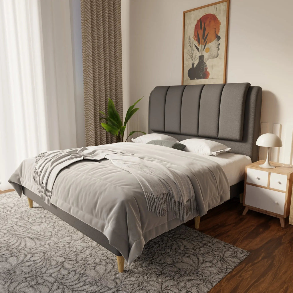 Asteron Faux Leather Bed Frame (Pet Friendly) by Somnuz