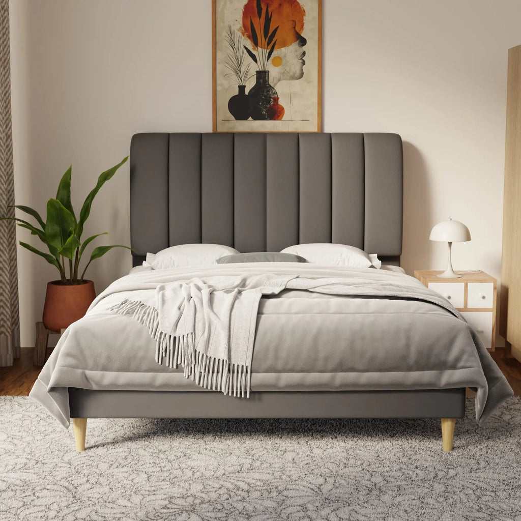 Trevino Faux Leather Bed Frame (Pet Friendly) by Somnuz