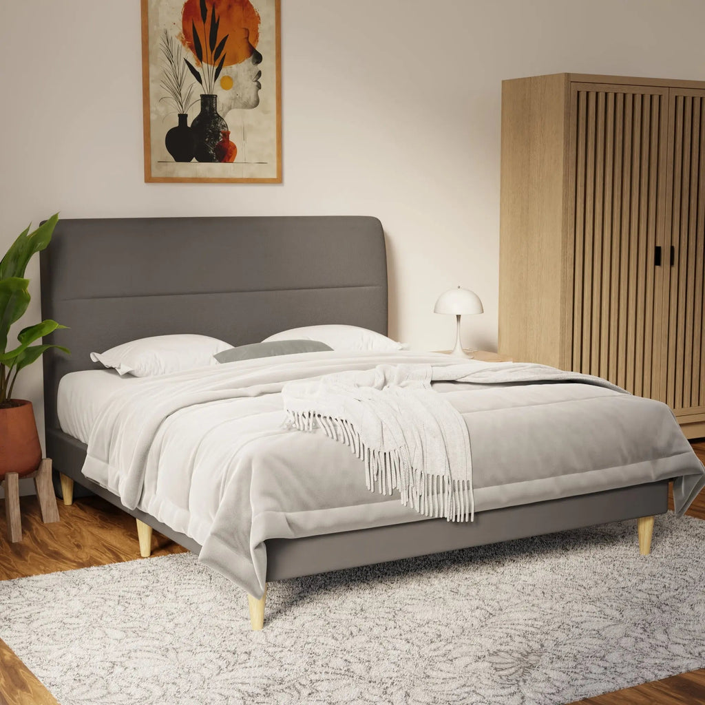 Lysara Faux Leather Bed Frame (Pet Friendly) by Somnuz