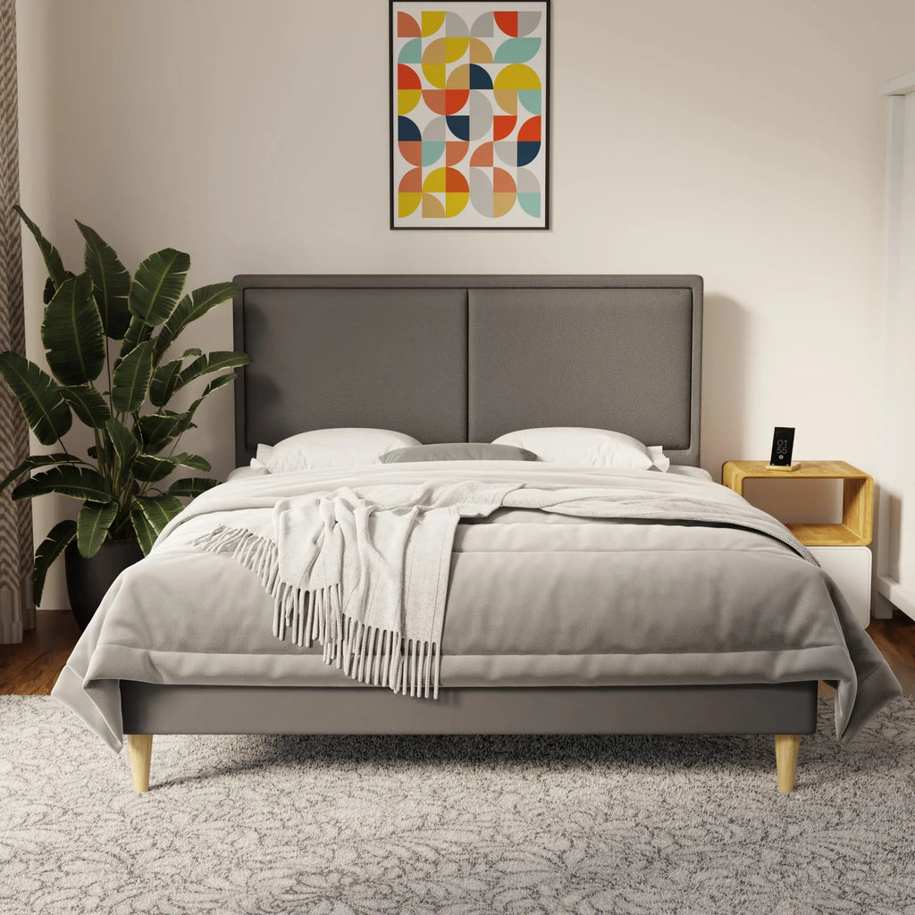 Bravelle Faux Leather Bed Frame (Pet Friendly) by Somnuz