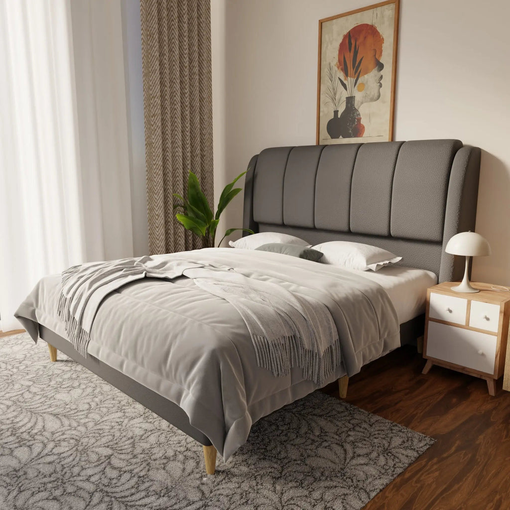 Brinley Faux Leather Bed Frame (Pet Friendly) by Somnuz