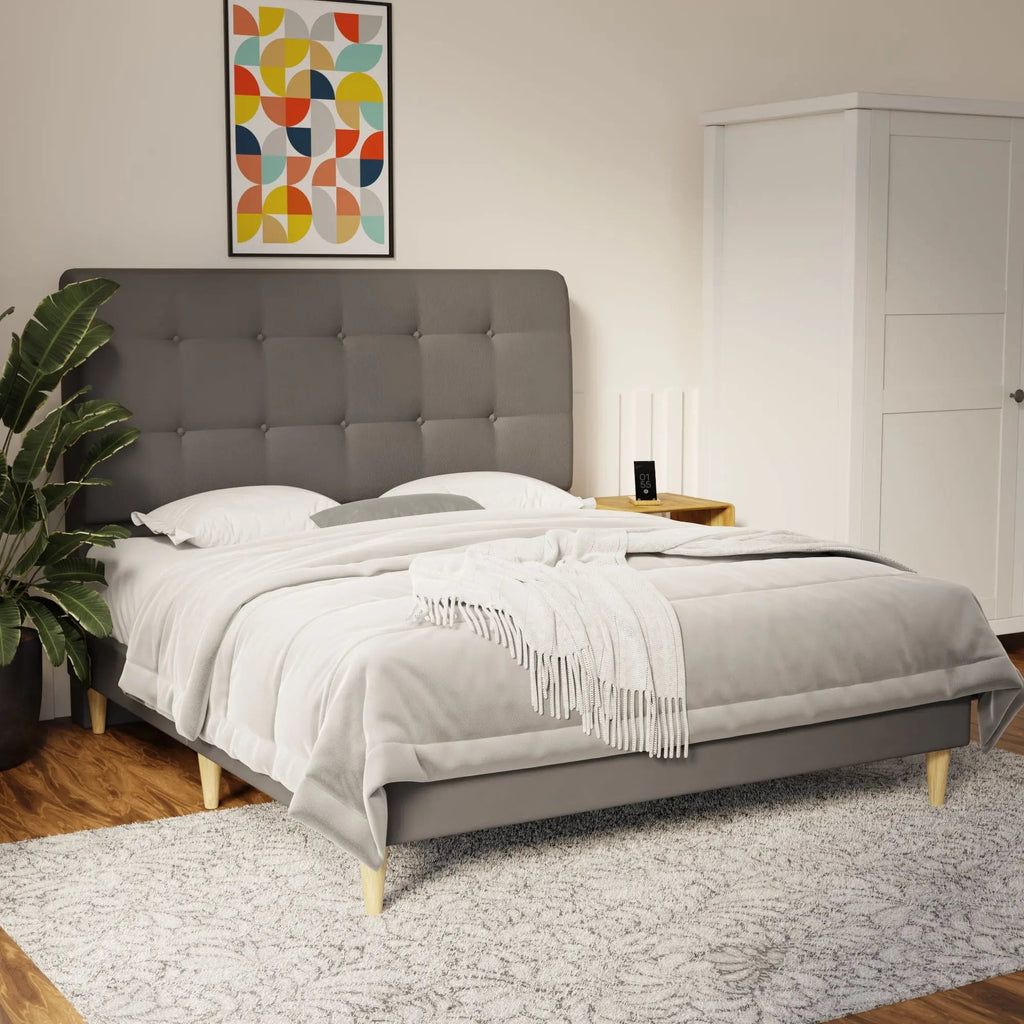 Endora Faux Leather Bed Frame (Pet Friendly) by Somnuz