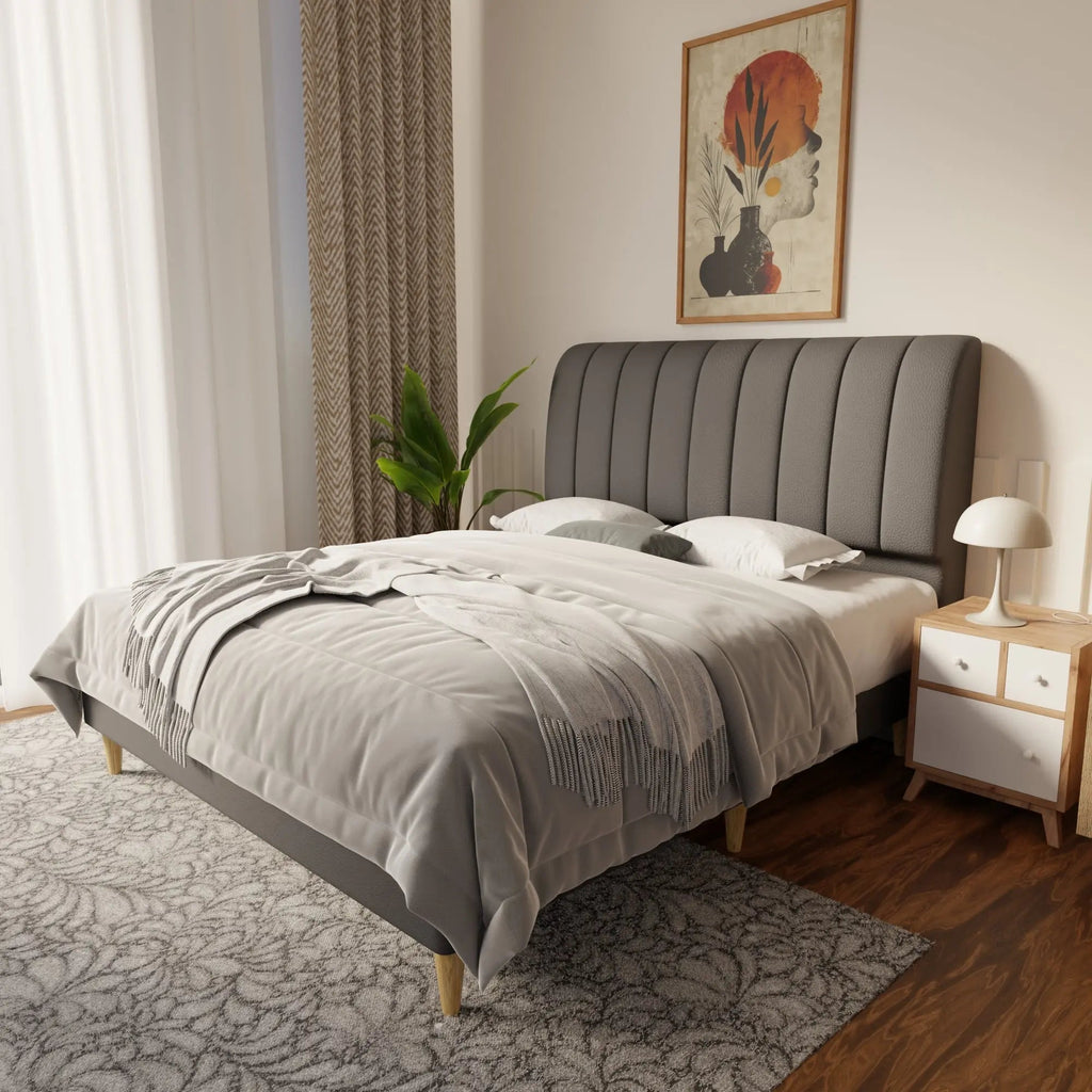 Kuro Faux Leather Bed Frame (Pet Friendly) by Somnuz
