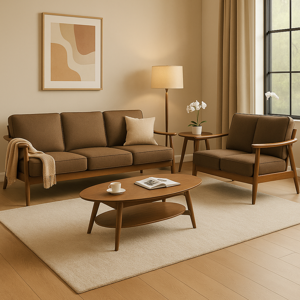 Nivian Wooden Sofa