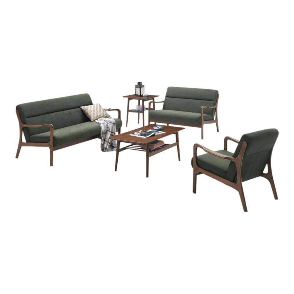 Pence Wooden Fabric Sofa