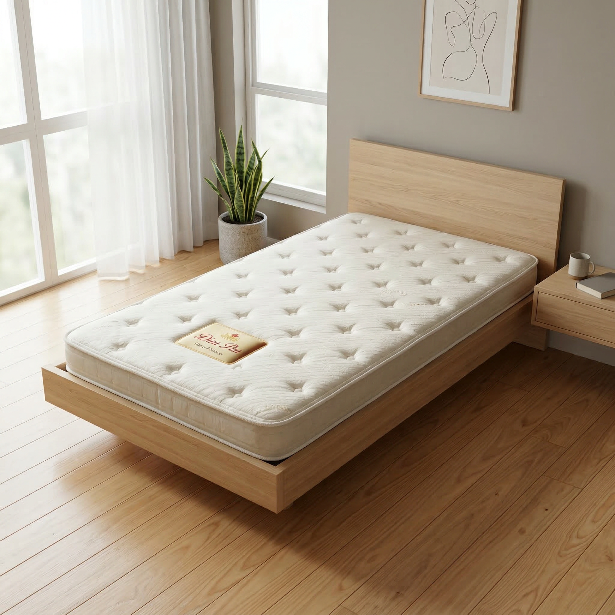Princebed Dotto Rest Bamboo Fabric Latex Mattress