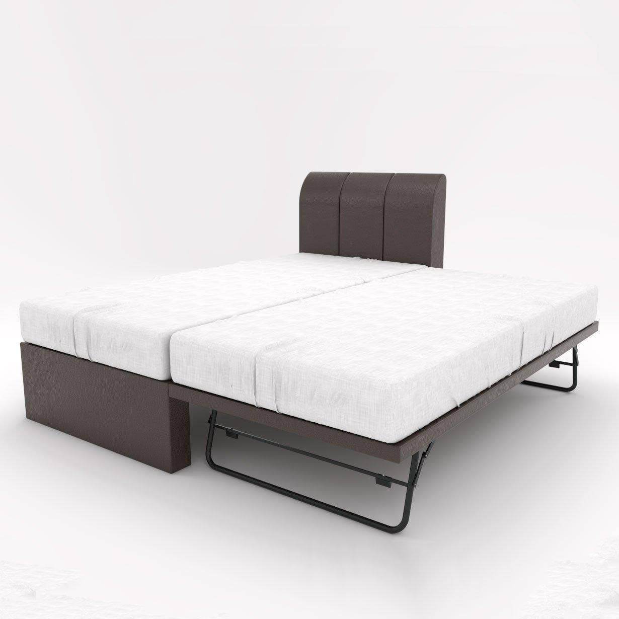 Princeton 3 In 1 Faux Leather Pull Out Bed Frame