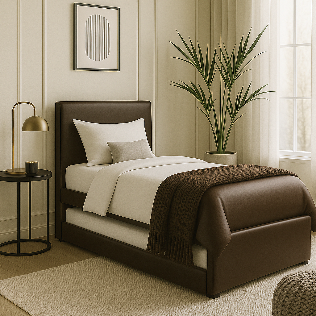 Zander Faux Leather 3 in 1 Pull Out Bed