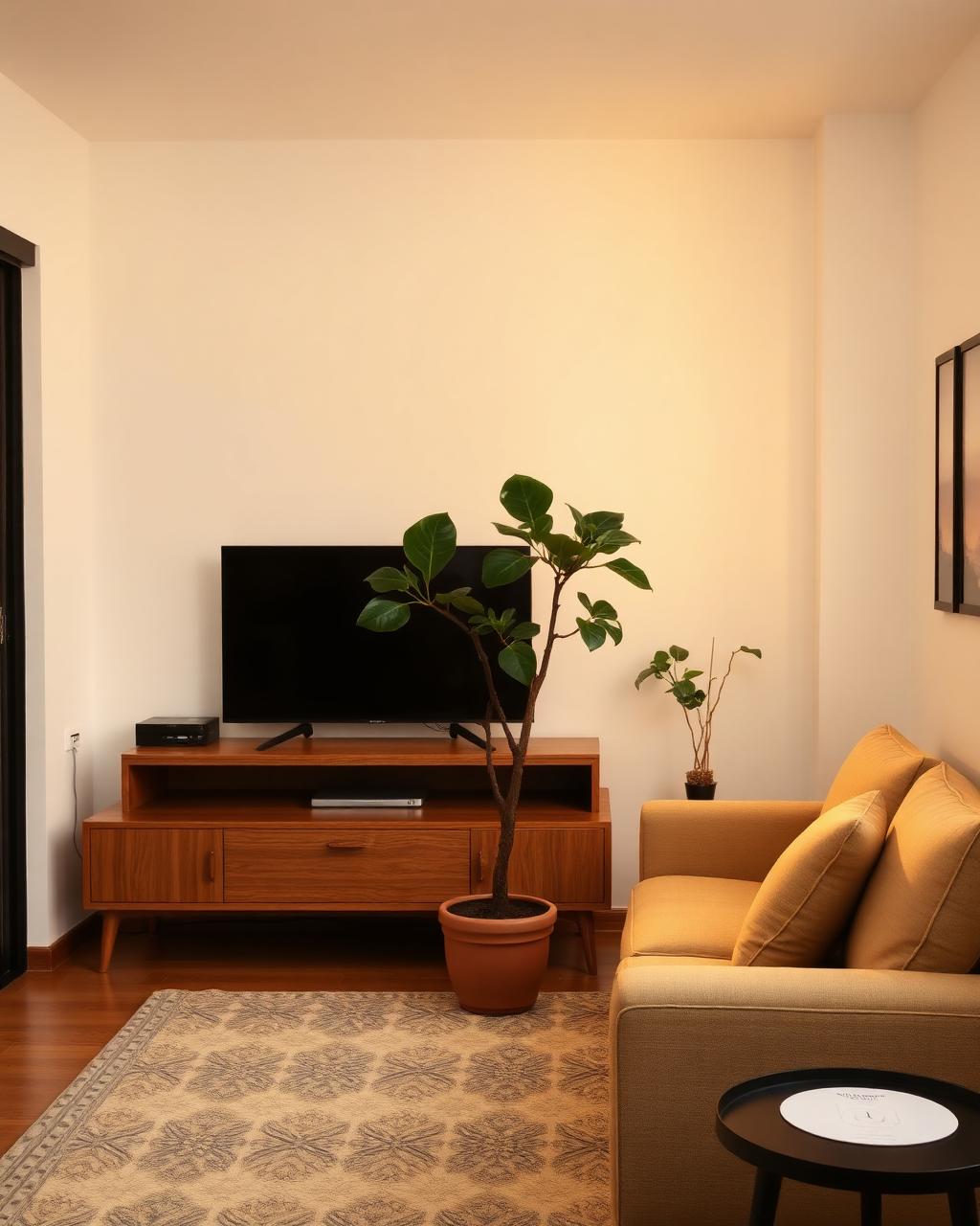A furnished Singapore living room with a sofa and coffee table